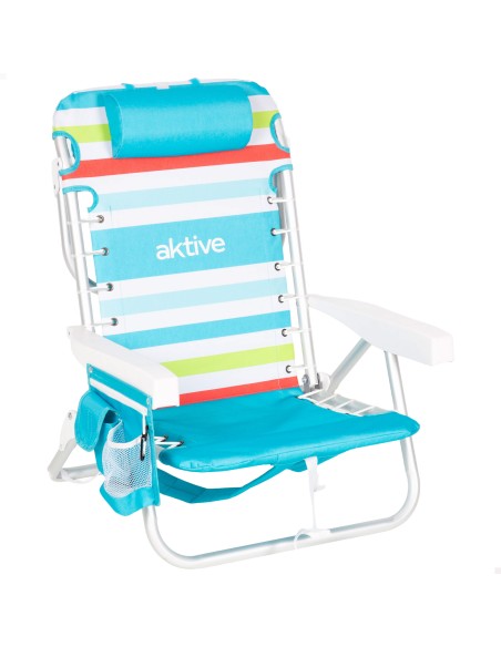 Silla playa multiposición 5 posiciones con nevera | Distria