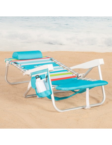Silla playa multiposición 5 posiciones con nevera | Distria