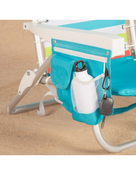 Silla playa multiposición 5 posiciones con nevera | Distria