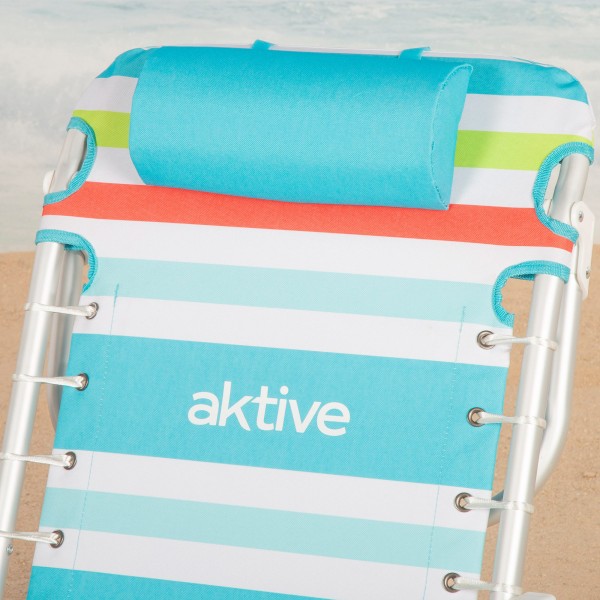 Silla playa multiposición 5 posiciones con nevera | Distria