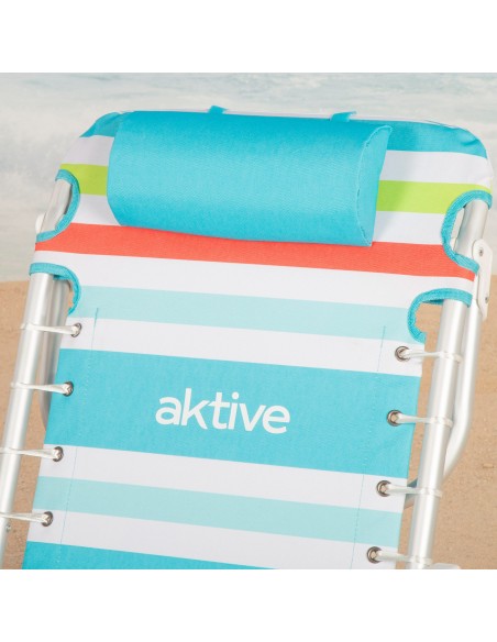 Silla playa multiposición 5 posiciones con nevera | Distria