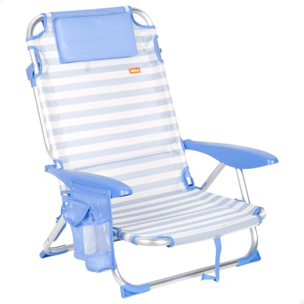 Silla de playa plegable marinera 51x45x76 cm Aktive | Distria