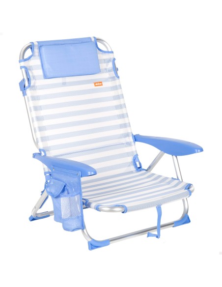 Silla de playa plegable marinera 51x45x76 cm Aktive | Distria