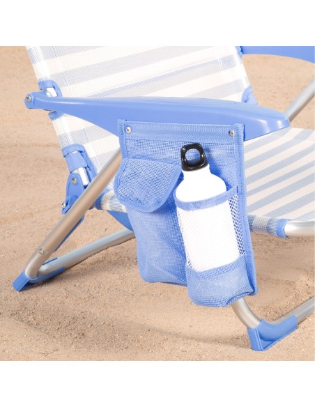 Silla de playa plegable marinera 51x45x76 cm Aktive | Distria