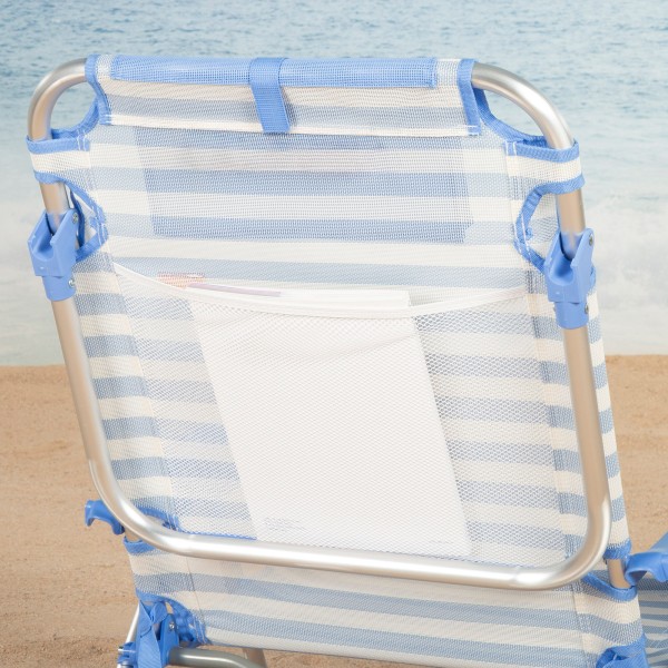 Silla de playa plegable marinera 51x45x76 cm Aktive | Distria
