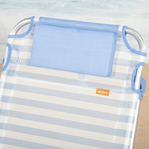 Silla de playa plegable marinera 51x45x76 cm Aktive | Distria