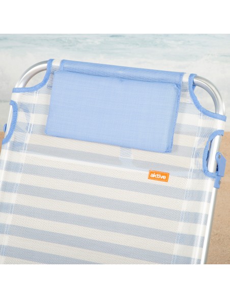 Silla de playa plegable marinera 51x45x76 cm Aktive | Distria