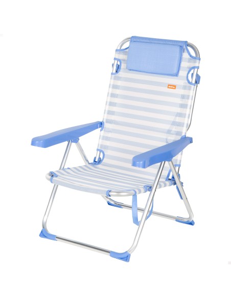 Silla de playa plegable marinera 48x60x90 cm Aktive | Distria