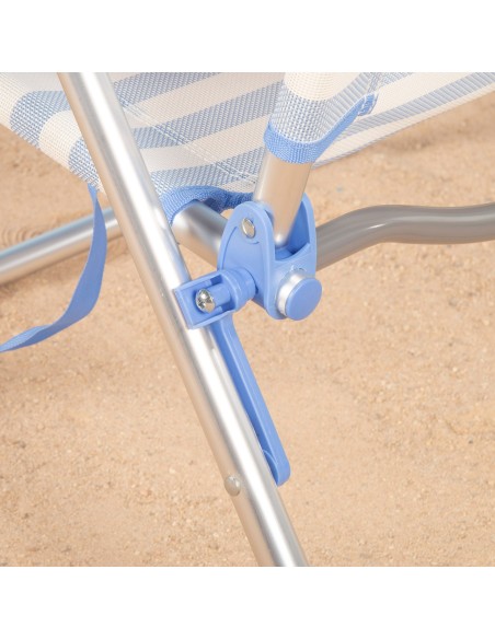 Silla de playa plegable marinera 48x60x90 cm Aktive | Distria