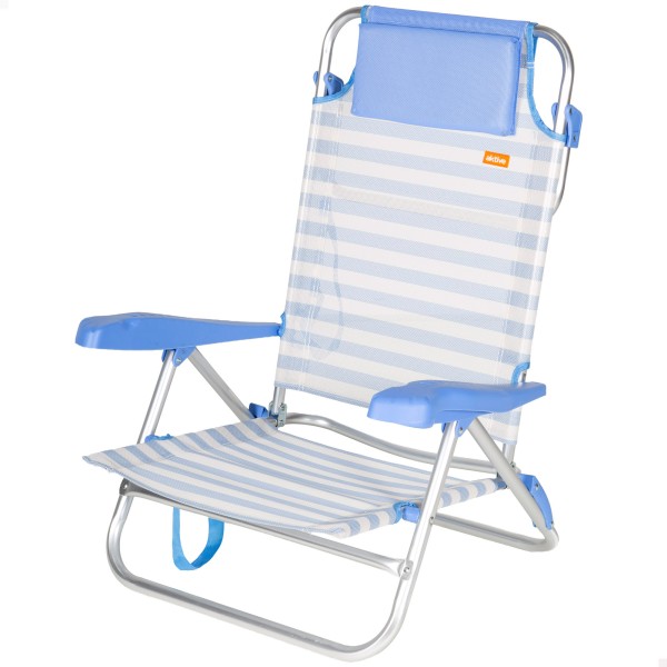 Silla plegable de playa multiposición Aktive | Distria