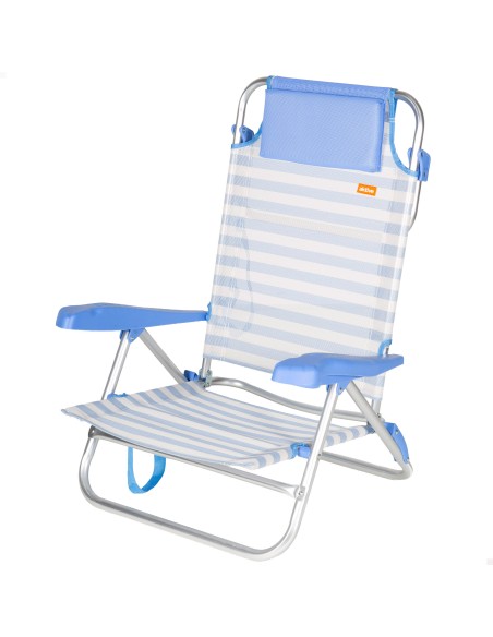 Silla plegable de playa multiposición Aktive | Distria