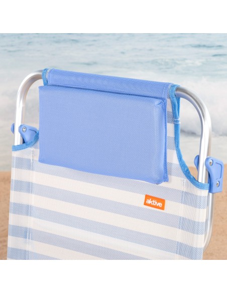 Silla plegable de playa multiposición Aktive | Distria