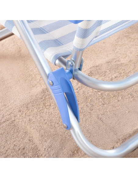 Silla plegable de playa multiposición Aktive | Distria