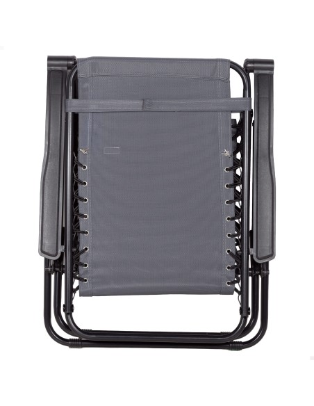 Silla plegable jardín gris Aktive | Distria