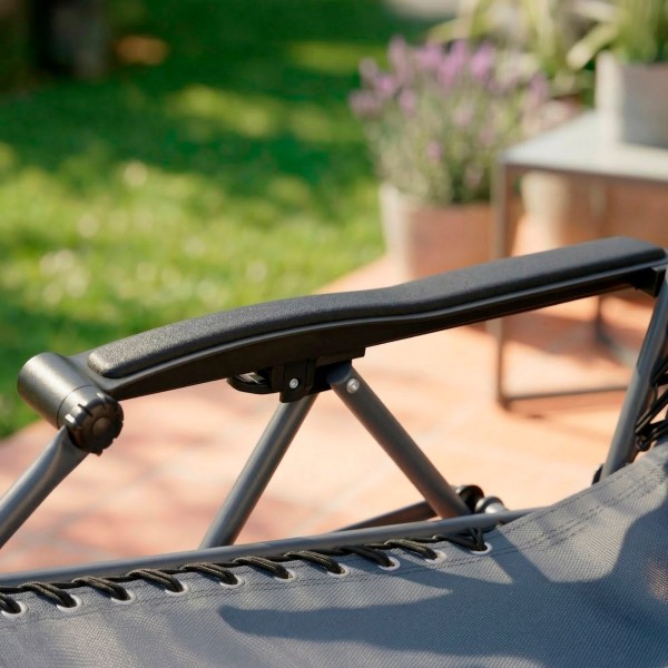 Silla plegable jardín gris Aktive | Distria