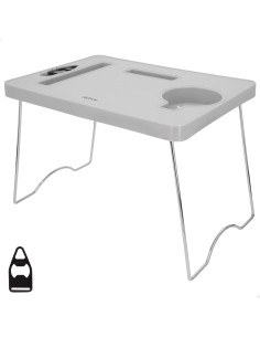 Mesa playa plegable 35x25x25 cm con posavasos | Distria