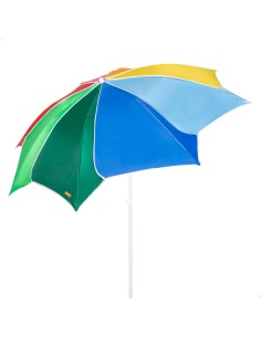 Sombrilla de playa inclinable multicolor Ø180 cm UV50 Aktive | Distria
