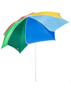 Sombrilla de playa multicolor Ø200 cm UV50 Aktive | Distria