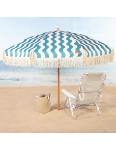 Aktive Sombrilla de playa 200 cm ondas y flecos | Distria 2