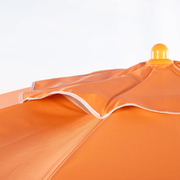 Sombrilla de playa Ø220 cm naranja ventilación UV50 Aktive | Distria