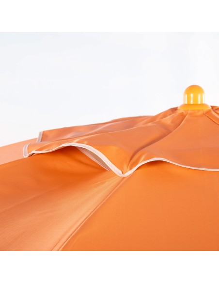 Sombrilla de playa Ø220 cm naranja ventilación UV50 Aktive | Distria