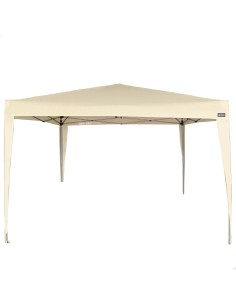 Cenador plegable para jardín color crema | Distria
