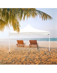 Cenador plegable y ajustable en altura color blanco | Distria 2