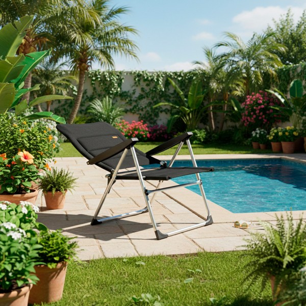 Silla plegable acolchada para jardín | Distria