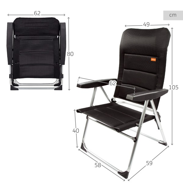 Silla plegable acolchada para jardín | Distria