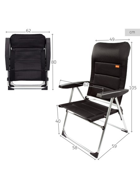 Silla plegable acolchada para jardín | Distria