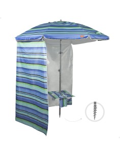 Sombrilla playa grande pared lateral | Distria