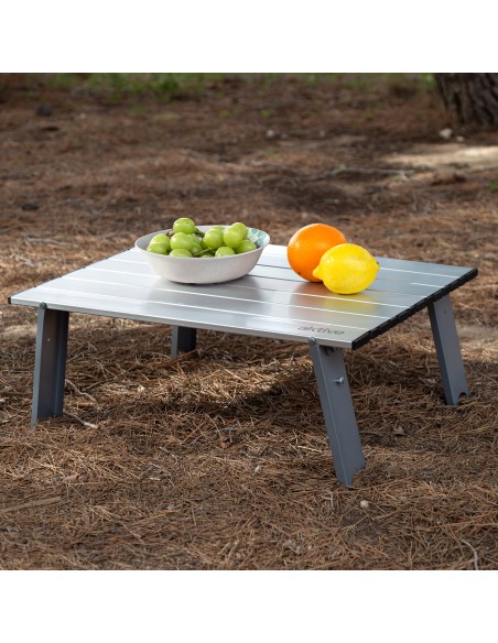 Mesa plegable pequeña camping aluminio ultraligera | Distria