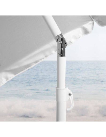 Sombrilla de playa gris D220 cm UV50 Aktive | Distria