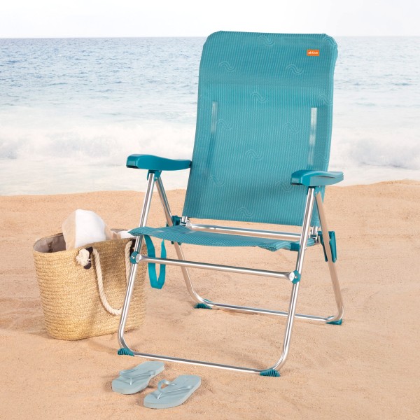 Silla de playa plegable 5 posiciones Aktive | Distria