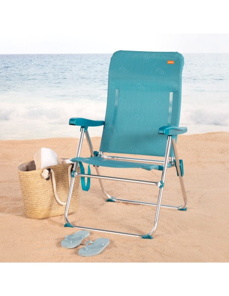 Silla de playa plegable 5 posiciones Aktive | Distria