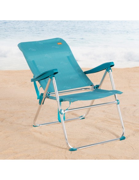 Silla de playa plegable 5 posiciones Aktive | Distria