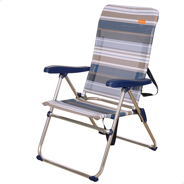 Silla playa alta plegable multiposición | Distria