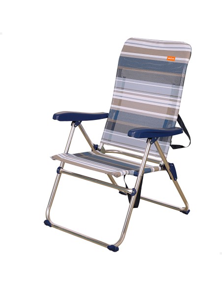 Silla playa alta plegable multiposición | Distria
