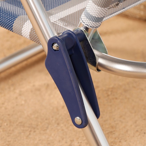Silla playa alta plegable multiposición | Distria