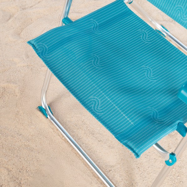 Silla de playa alta plegable 5 posiciones Aktive | Distria