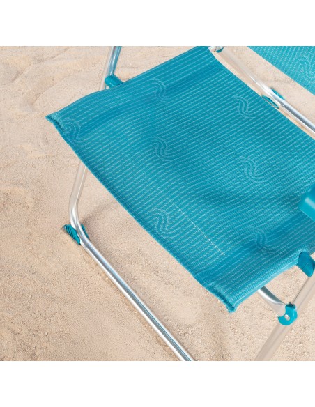 Silla de playa alta plegable 5 posiciones Aktive | Distria