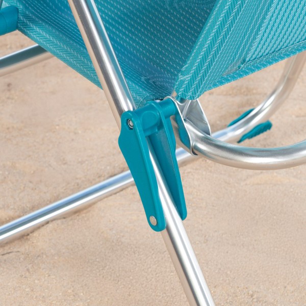 Silla de playa alta plegable 5 posiciones Aktive | Distria