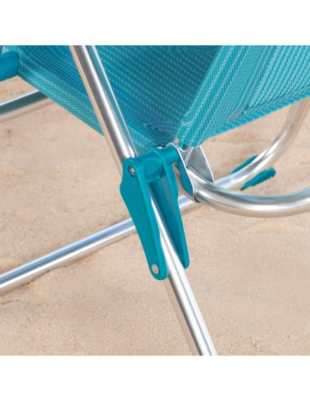 Silla de playa alta plegable 5 posiciones Aktive | Distria
