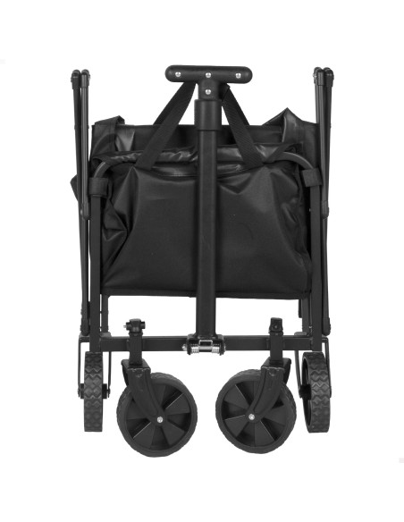 Carro playa negro Aktive 4 ruedas | Distria