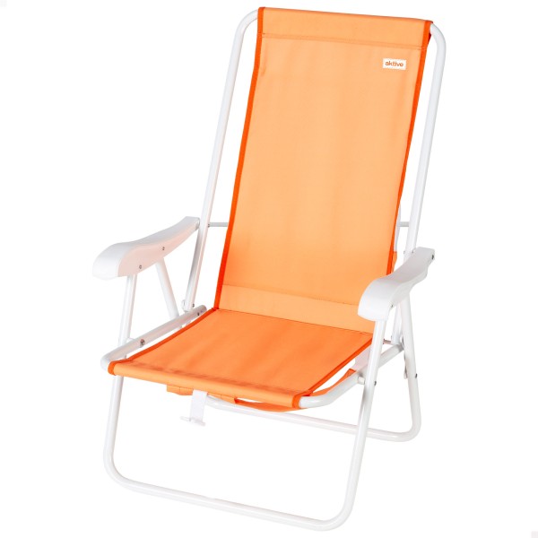 Silla de playa plegable con respaldo alto y mochila Aktive | Distria
