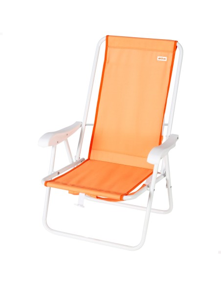 Silla de playa plegable con respaldo alto y mochila Aktive | Distria