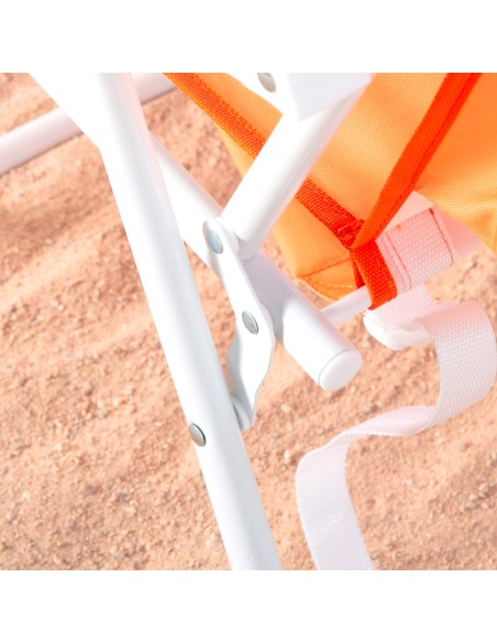 Silla de playa plegable con respaldo alto y mochila Aktive | Distria