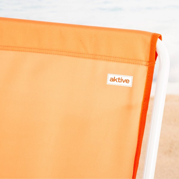 Silla de playa plegable con respaldo alto y mochila Aktive | Distria