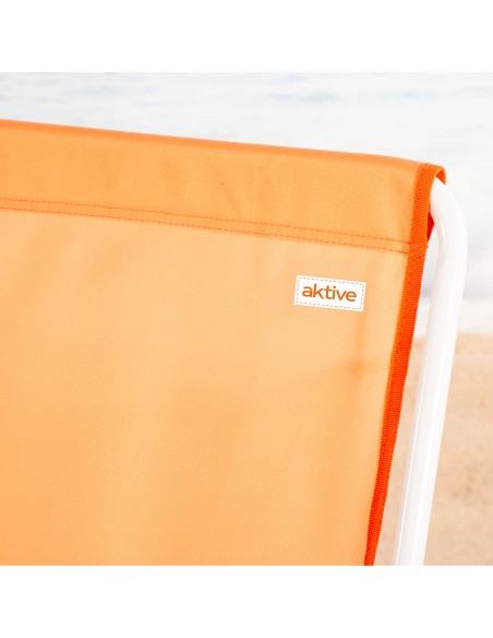 Silla de playa plegable con respaldo alto y mochila Aktive | Distria