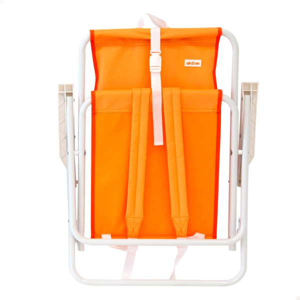 Silla de playa plegable con respaldo alto y mochila Aktive | Distria